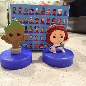 Disney Blue and Brown Action Figures